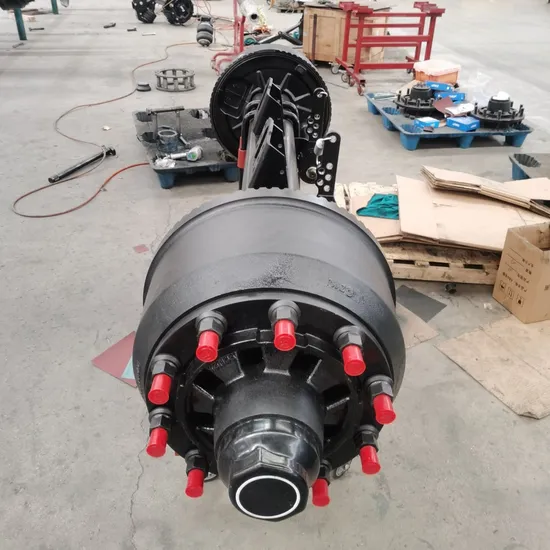 3-Axles-German-Tandem-Mechanical-Suspension-Trailer-Axle-Suspension