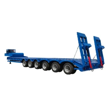 4 Axles 70 Tons Capacity Hydraulic Lowbed Trailer Lowbed Dolly Semi-Trailer Lowboy Trailer Price