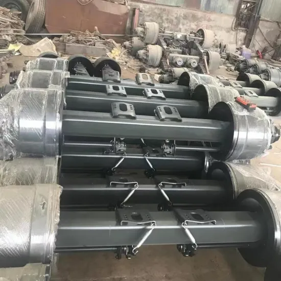 American-German-Type-Heavy-Duty-Truck-Semi-Trailer-Russian-Market-Axle-Beam127mm-150mm-L1-Axle-Parts
