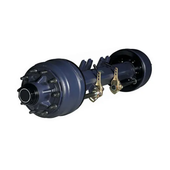 High-Quality-German-Suspension-Semi-Trailer-Axle-New-Condition-Steel-and-Rubber-Parts-American-Type-Welding