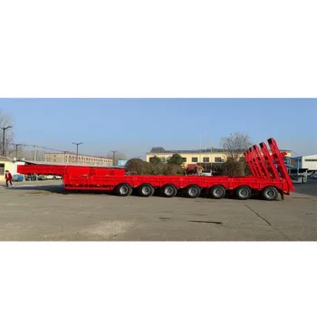 Horsepower Low-Bed Semi-Trailer, High Capacity Lowboy Trailer Special for Generator Set Transportation