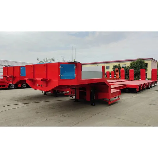 Low-Bed-Semi-Trailer-Special-Vehicle-for-Er70-Tons-Capacity-Trail-Transporting-Engineering-Equipment